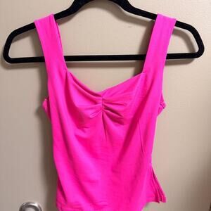 Hot pink going out top